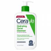 CeraVe Crème nettoyante hydratante visage - Utilisation quotidienne - Peaux sèches à normales - 473 ml