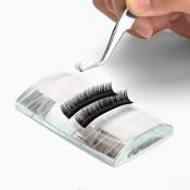 ATOMUS Curved False Lashes Adhesive Glue Pallet Holder for Eyelash Extensions Crystal Glass Eyelash Extension Supplies