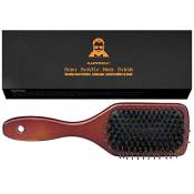 Brosse à Cheveux Plate En Soie De Sanglier Naturelle – Utilisée par les coiffeurs professionnels