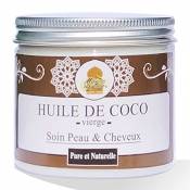 Huile Végétale De Coco Pure et Naturelle - Soin Cheveux,