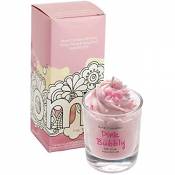 Bomb Cosmetics Pink Bubbly Piped Glass Candle