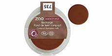 Zao Recharge Fond de Teint Compact - Zao fond de teint 735 Chocolat