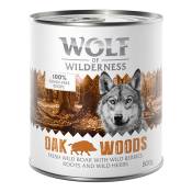 6x800g Oak Woods gibier 0% céréales Wolf of Wilderness - Nourriture pour chien