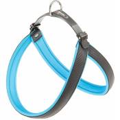 Agila fluo 3-9 Harnais ergonomique pour chiens avec fermeture avec micro-régulation.. Variante 6 - Mesures: a=b 57-65 cm 25 mm - Bleu - Bleu