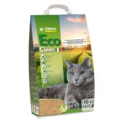 Litière Croci Eco Clean pour chat - 2 x 10 L (environ