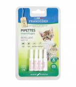 Pipettes Antiparasitaires pour Chatons 4 Pipettes Francodex