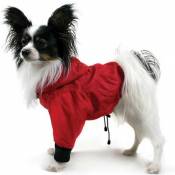 THEO Imperméable canin Rouge, Taille XS de
