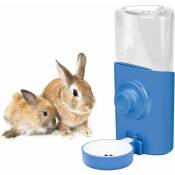 600 ml suspendu lapin fontaine d'eau automatique lapin fontaine d'eau suspendu fontaine d'eau chat Hamster lapin bleu