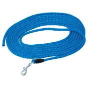Longe corde Petlando, bleu pour chien - L 5 m x 0,6