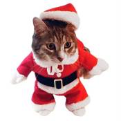 Costume de Noel pour petit chien et chat deguisement vetement animal !