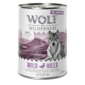 Lot Wolf of Wilderness Senior 24 x 400 g pour chien