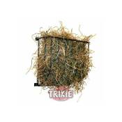 Porta Verduras Trixie para roedores y conejos en metal galvanizado negro 20x18x12