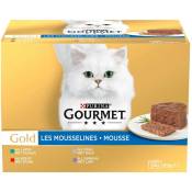 24 Boîtes pour chat 85g Les Mousselines gold gourmet Purina
