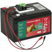Batterie 12V 15Ah, régulateur et bloc d'alimentation