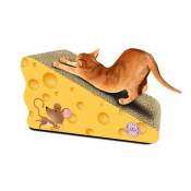 Grattoir à chat en forme de fromage, griffoir coloris