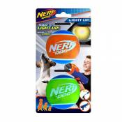 Nerf Dog 6,3 cm LED Nerf TPR Balles 2pk, Convient pour