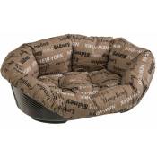 Ferplast - sofa' Corbeille en plastique pour chiens et chats avec coussin rembourrée. Diverses mesures.. Variante 6 - Mesures: 73 x 55 x h 27 cm