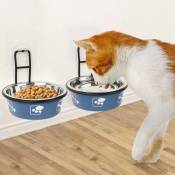 Gamelles surélevées pour chat, plat de nourriture