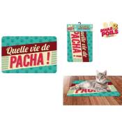 SUD TRADING Tapis pour Animaux - Pacha - En polyester - 60 x 40 cm