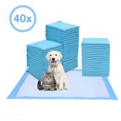 Tolletour - 40X Tapis pour chiots Puppy absorbant Tapis de toilettes pour chiens 60x60CM