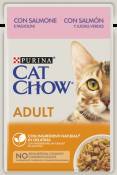 26x85 gr Cat Chow Adult Sachets au Saumon & Haricots Verts en Gelée