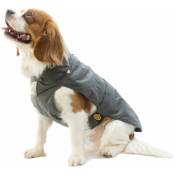 Fashion Dog - Manteau pour chien avec doublure en fausse fourrure - Gris - 39 cm
