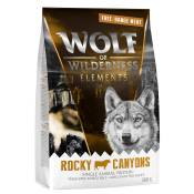 Offre découverte Croquettes Wolf of Wilderness sans céréales pour chien - Rocky Canyons, bœuf élevé en liberté - mono-protéine (300 g)