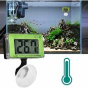 Thermomètre d'aquarium Outil de mesure de la température de l'aquarium LCD Thermomètre à eau numérique Thermomètre à affichage numérique pour