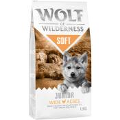 2x12kg Wolf of Wilderness Junior Soft Wide Acres, poulet