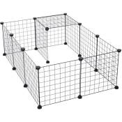 Cage parc enclos pour animaux domestiques l 106 x l