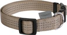 Collier Chien - Wouapy Collier nylon Protect Taupe - 42/70 x 2,5 cm
