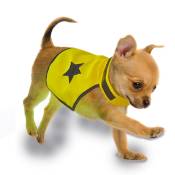 Gilet de sécurité jaune fluo pour chien 40 cm