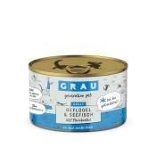 Lot Grau menu gourmand sans céréales 12 x 200 g pour chat - volaille, poisson
