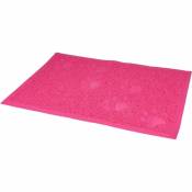 Tapis rose 40 x 60 cm pour bac à litière pour chat Flamingo Rose