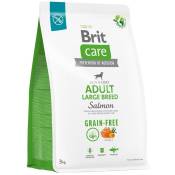 Brita - Croquettes pour chiens adultes, grandes races - brit Care Grain-free Adult Saumon - 3 kg