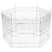 Cage pour lapins 6 panneaux 66,5x58 cm zingué