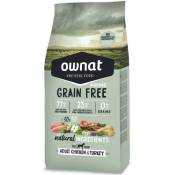 Croquettes Chien - Ownat Grain free prime Adulte Poulet et dinde - 12 kg