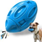 Jouets pour animaux de compagnie jouets pour chiens rugby en caoutchouc rsistant lusure et la morsure (bleu)