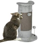 PawHut Griffoir pour chats, 58 cm poteau griffoir chat