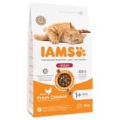 3kg IAMS for Vitality Adult Indoor poulet - Croquettes