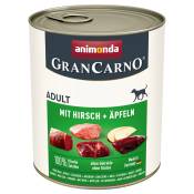 animonda GranCarno Original Adult 6 x 800 g pour chien - cerf, pommes
