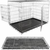 boîte de transport pour chiens cage métallique pliable boîte de transport pour chiens cage en treillis