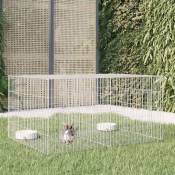 Clapier à lapin - Enclos Poulailler pour animaux 2