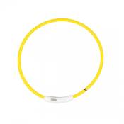 Collier Chien - Duvoplus Anneau flash light USB jaune - 35 cm
