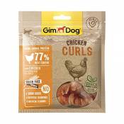 GimDog Chicken Curls, Rouleaux Poulet – Snack à