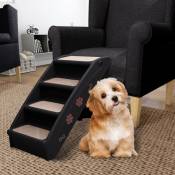 Vidaxl - Escaliers pliables pour chiens Noir 62x40x49,5