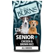 2x12kg Senior+ Poulet & Riz Brun Burns Nourriture sèche pour chien
