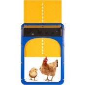 Csparkv - Porte de poulailler automatique avec capteur de lumière, interrupteur automatique bleu et jaune - Intelligent Poultry Protection - yellow