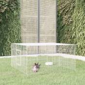 Torana - Cage à lapin 110x110x55 cm Fer galvanisé
