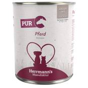 Herrmann's Pure Viande Bio 6 x 800 g pour chien et chat - cheval